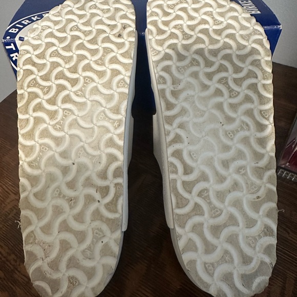 Unisex white leather, Birkenstock, Arizona - Picture 5 of 7